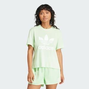 Adidas Mint Green Tee with White Trefoil